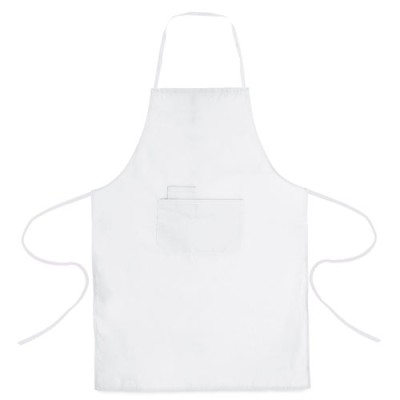 Delantal Concurso Chef Blanco