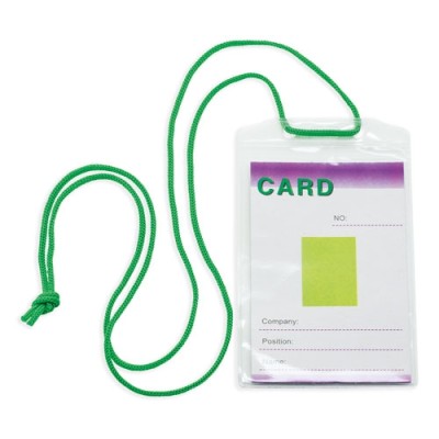 Identificador Con Cordon Verde