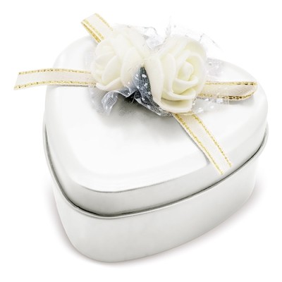 Estuche Rosas Heart Blanco