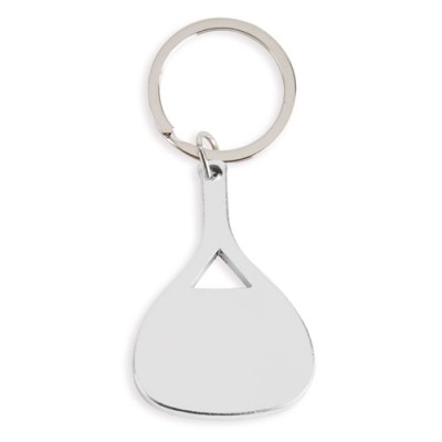 Llavero Aluminio Padel Plata