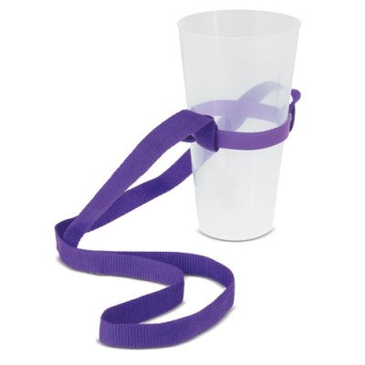 Lanyard Portavasos Lila