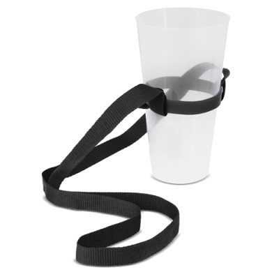 Lanyard Portavasos Negro