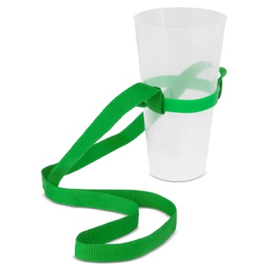 Lanyard Portavasos Verde