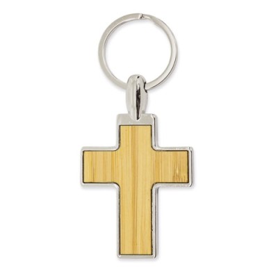 Llavero De Bambú Sant Cuadrado