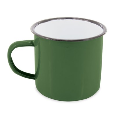 Mug Esmaltada Retro Verde