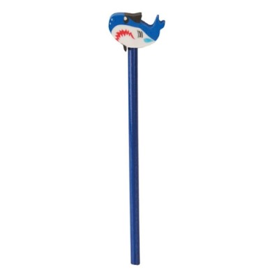 Lapiz Madera Tiburon Azul...