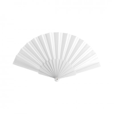 Abanico Tela Blanco