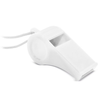 Silbato Con Cordón Blanco