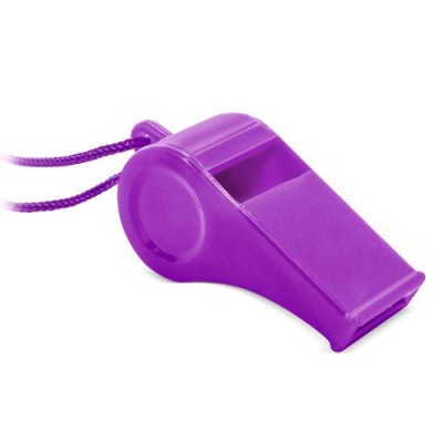 Silbato Con Cordón Lila
