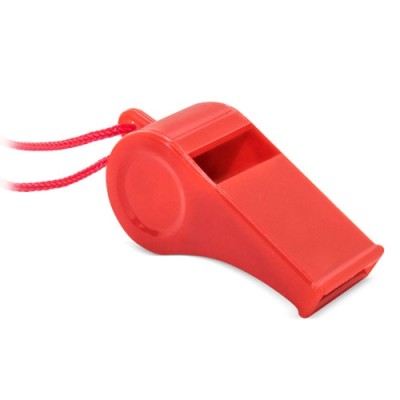Silbato Con Cordón Rojo