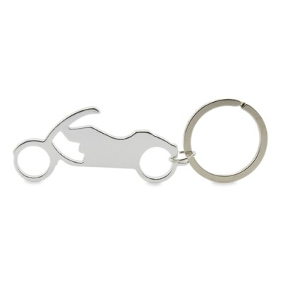 Llavero Aluminio Moto Pt Plata